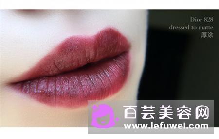 迪奥828口红试色图片 和阿玛尼502是一样的吗